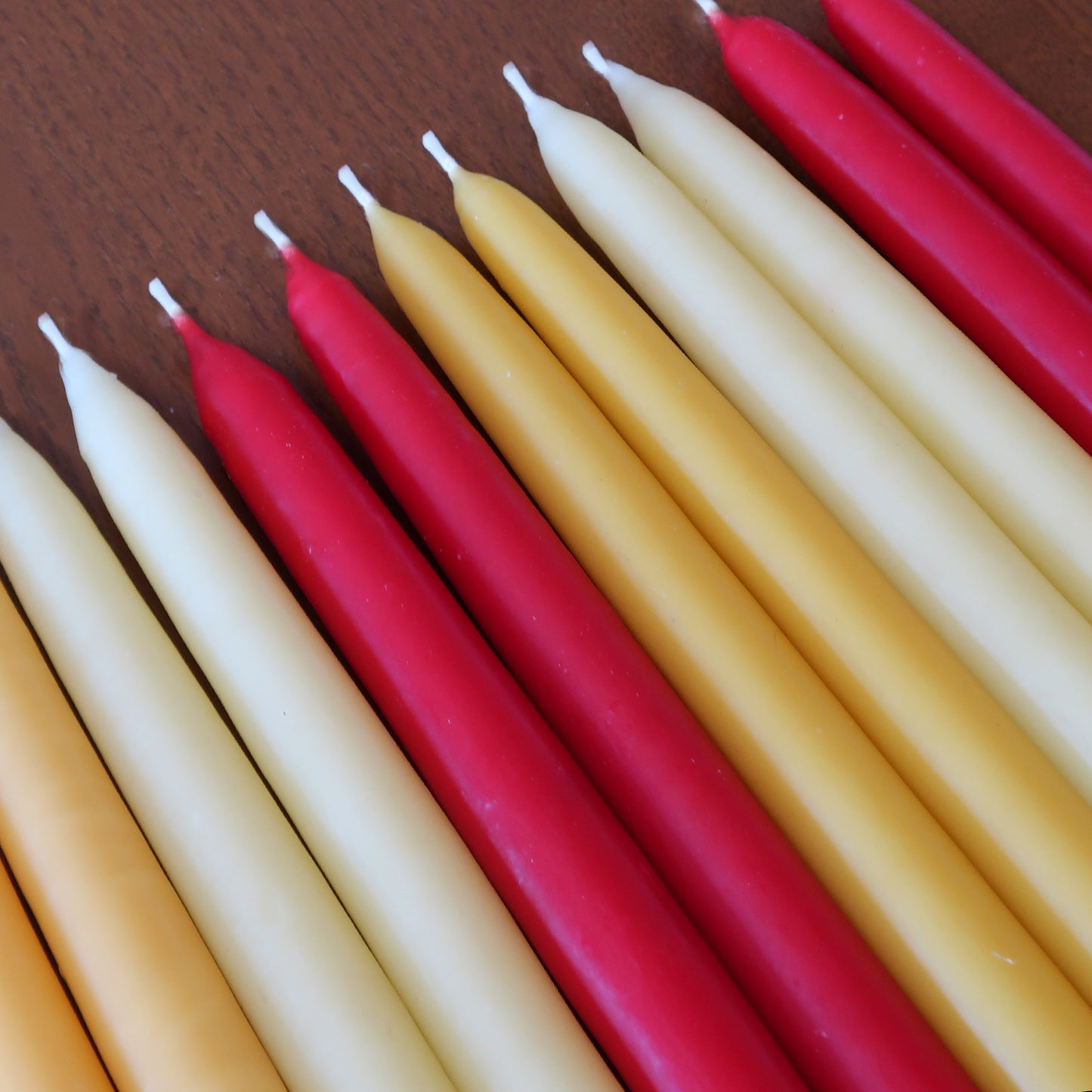 30cm Hand Dipped Taper Beeswax Candles