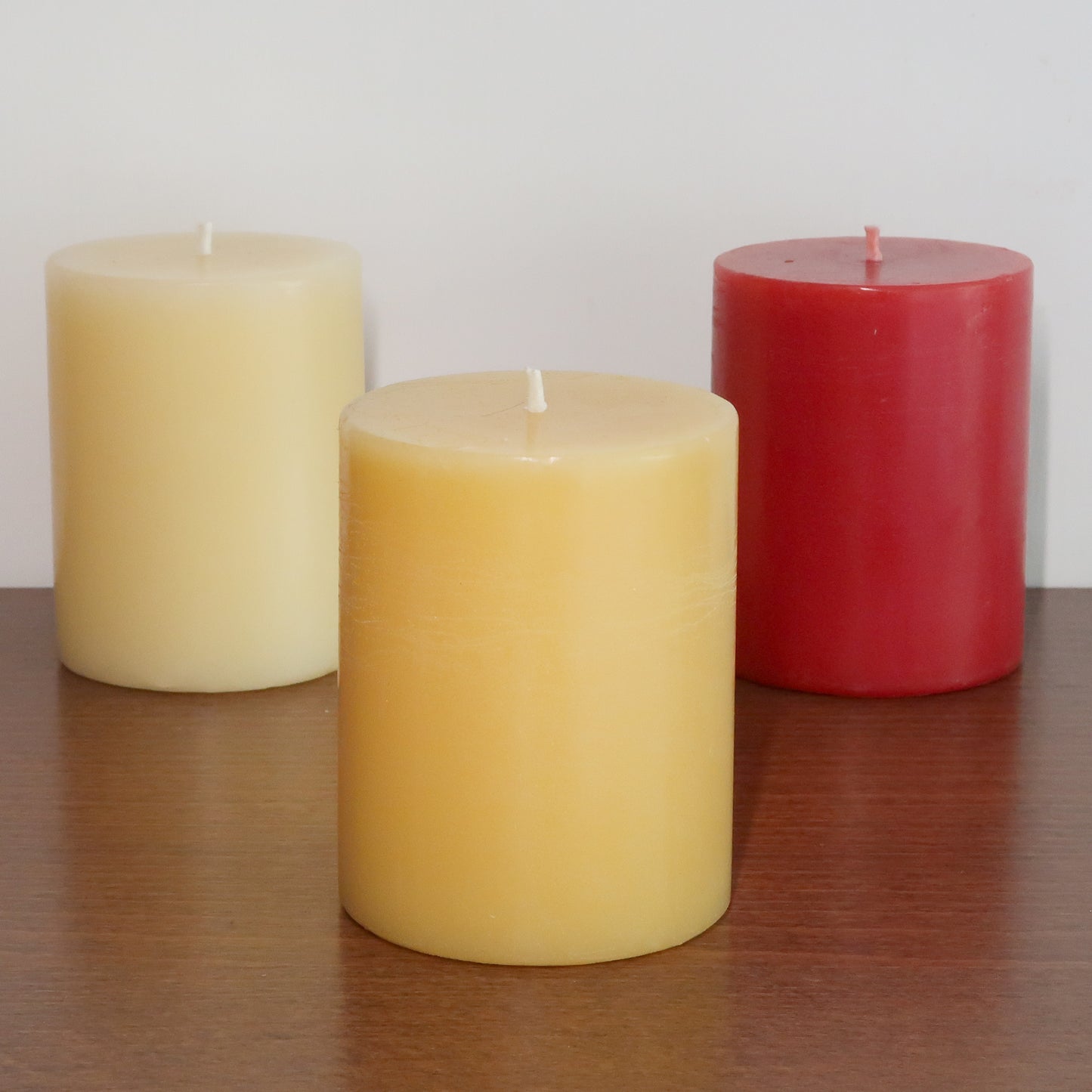 Solid Pure Beeswax Pillars
