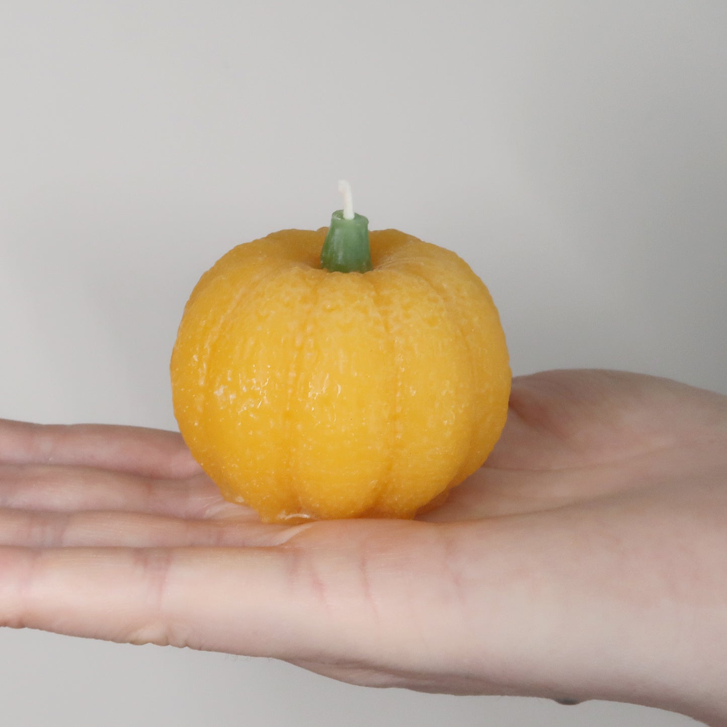 Halloween Pumpkins Solid Beeswax Candles (Set of 3)