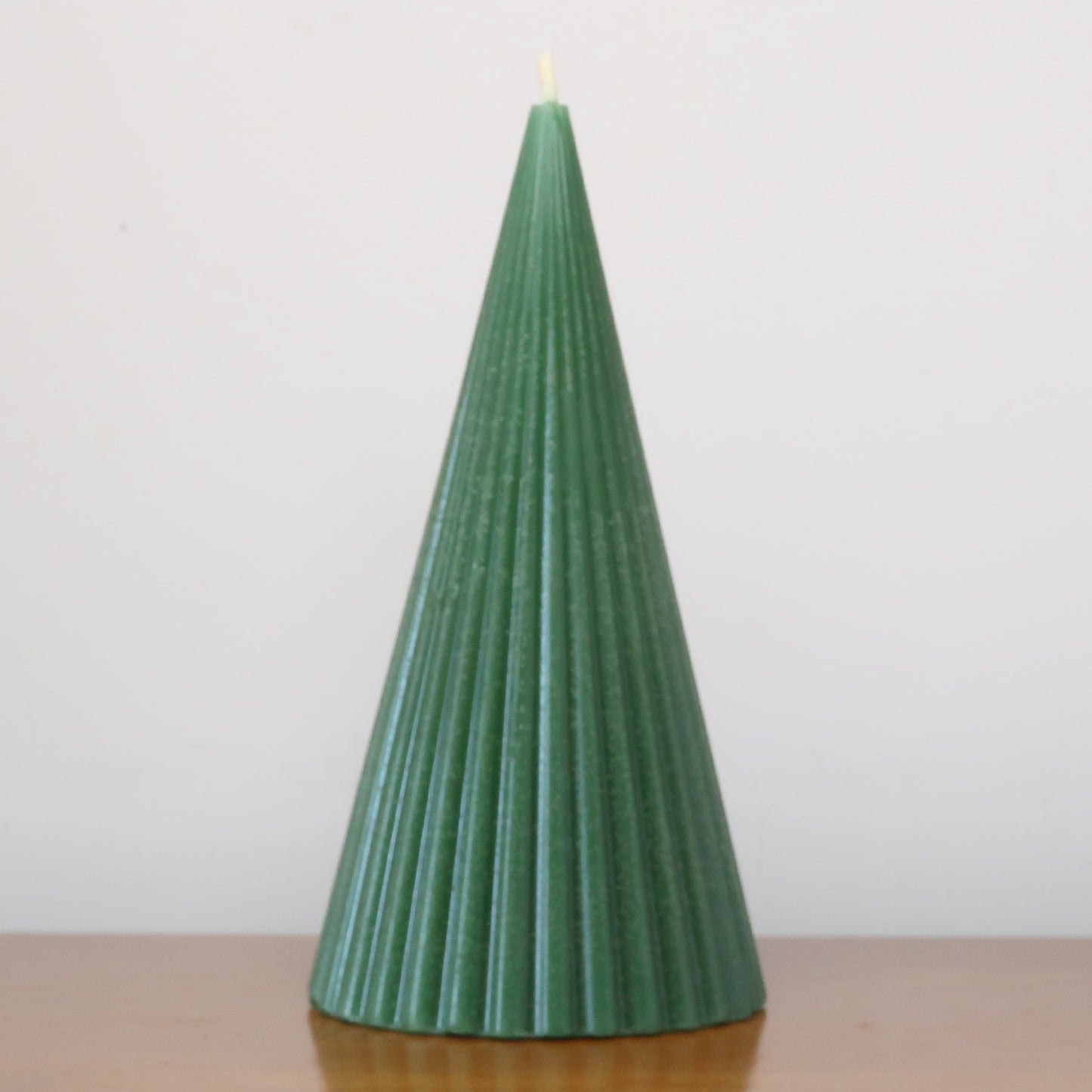 Ribbed Cone Beeswax Candle