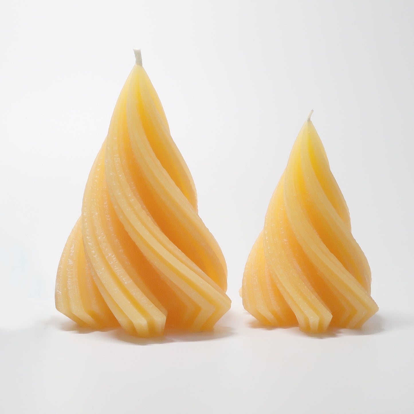 Geometric Spiral Beeswax Candles