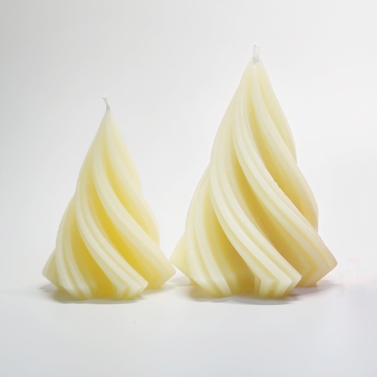 Geometric Spiral Beeswax Candles
