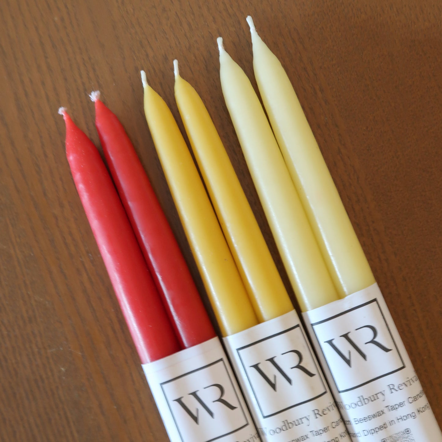 30cm Hand Dipped Taper Beeswax Candles
