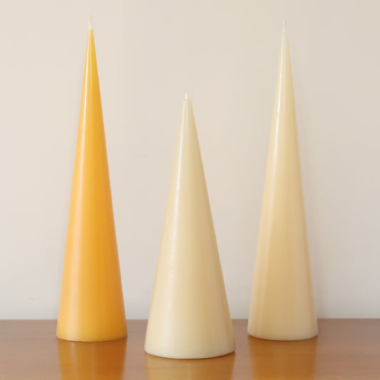 Large Decorative Cone Candles