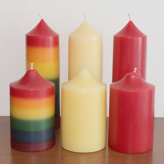 Natural Beeswax Church Candle