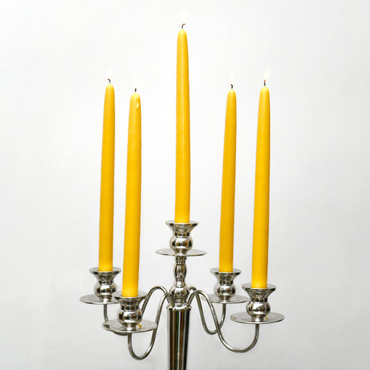 30cm Hand Dipped Taper Beeswax Candles