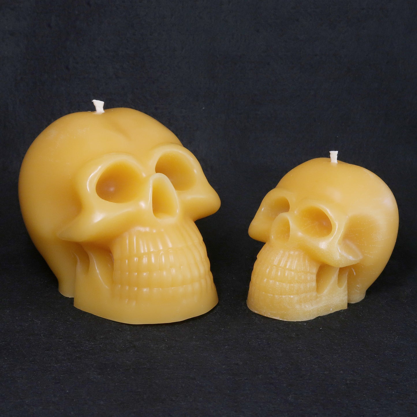 Halloween Skull Candles Solid Beeswax