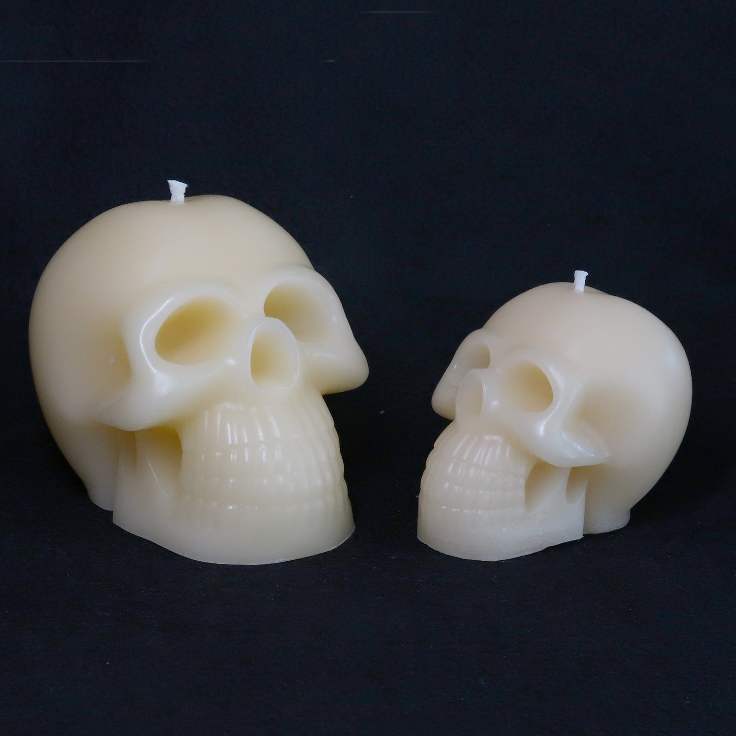 Halloween Skull Candles Solid Beeswax